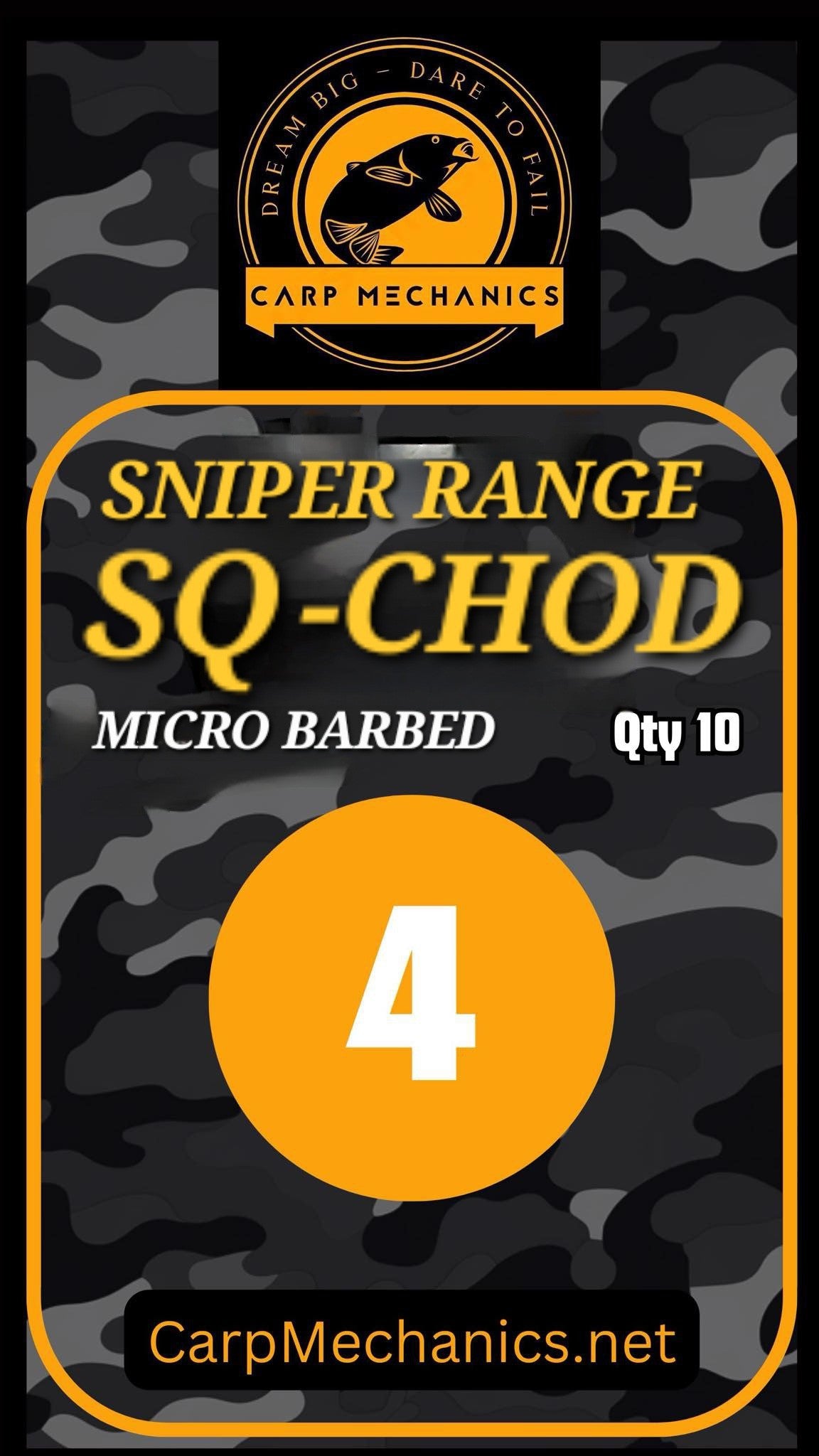 Sniper SQ Chod Teflon Coated Microbarbed Hook
